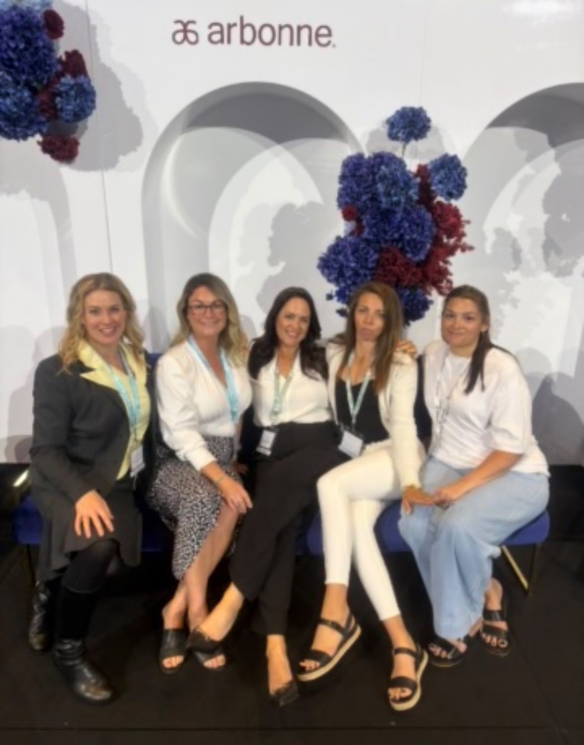 Anne-Marie with Arbonne colleagues at an event