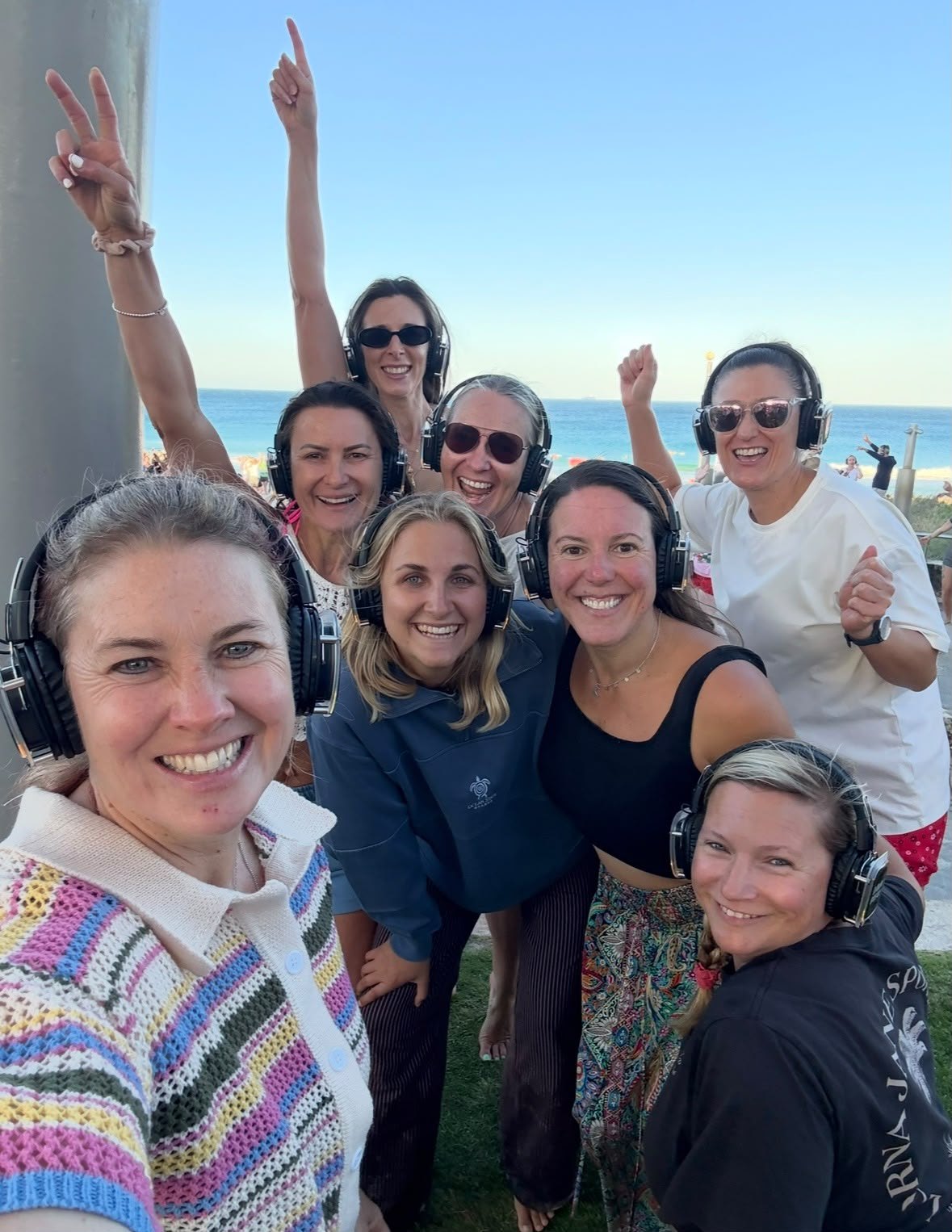 Anne-Marie with a group of women outdoors